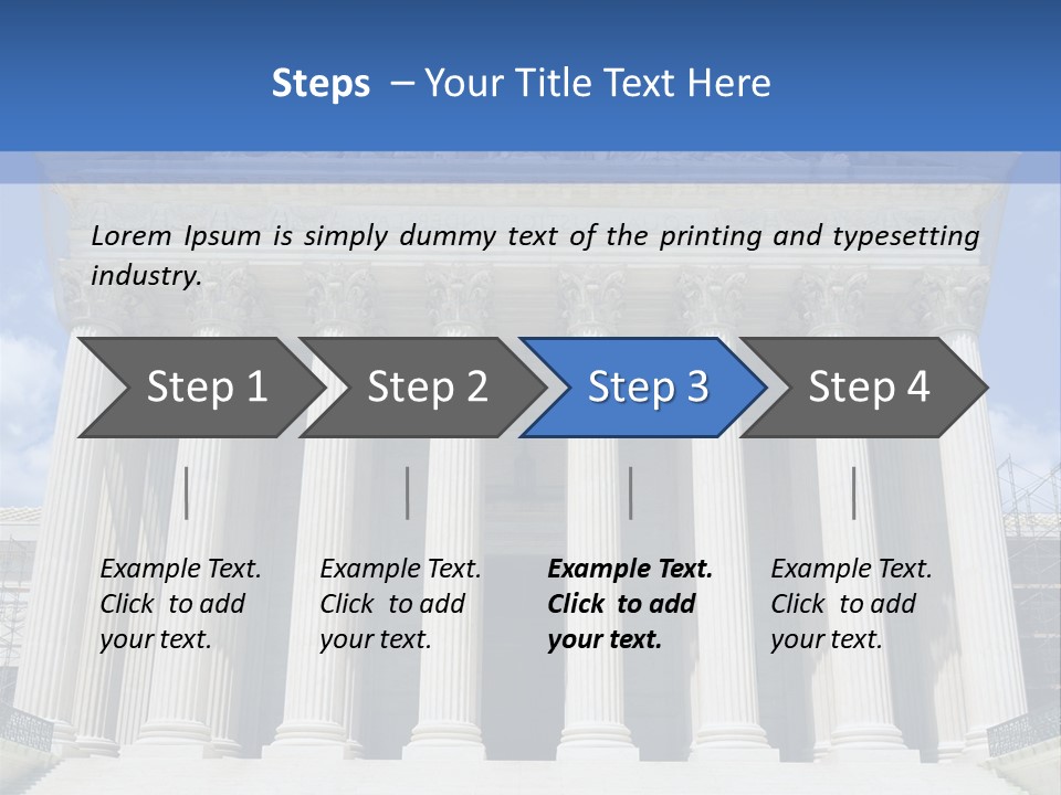 Usa Equality Facade PowerPoint Template