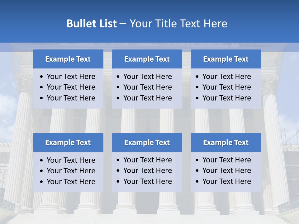 Usa Equality Facade PowerPoint Template