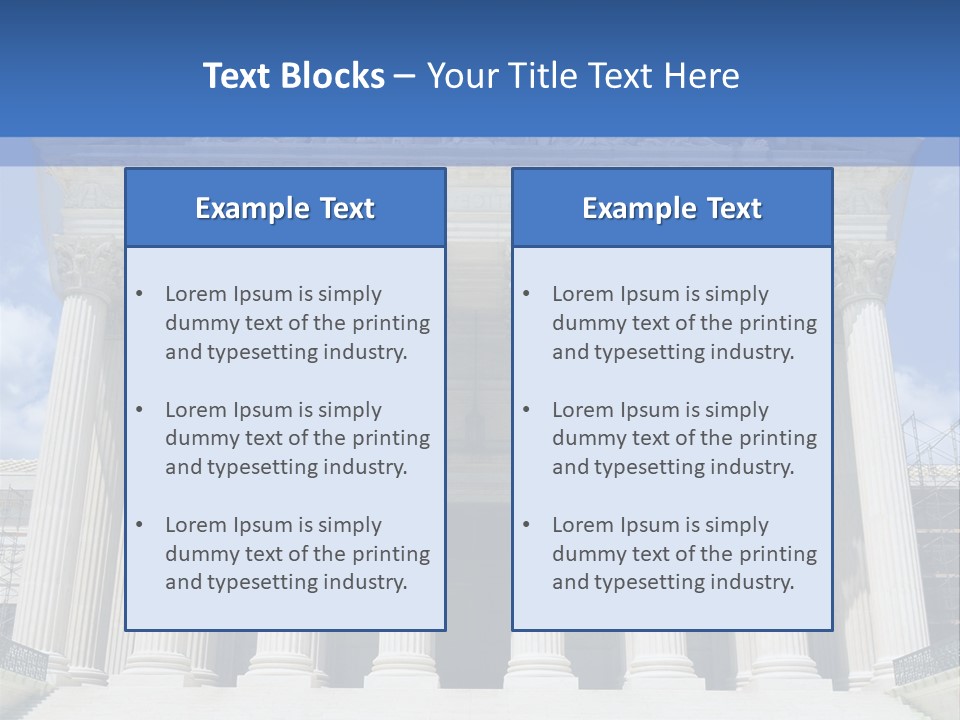 Usa Equality Facade PowerPoint Template