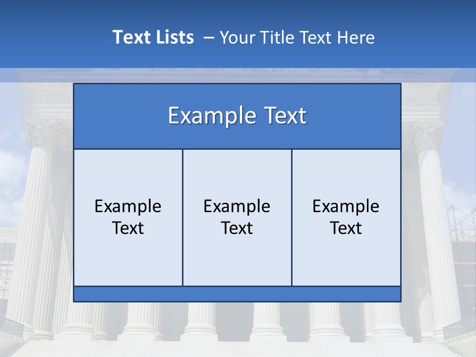 Usa Equality Facade PowerPoint Template