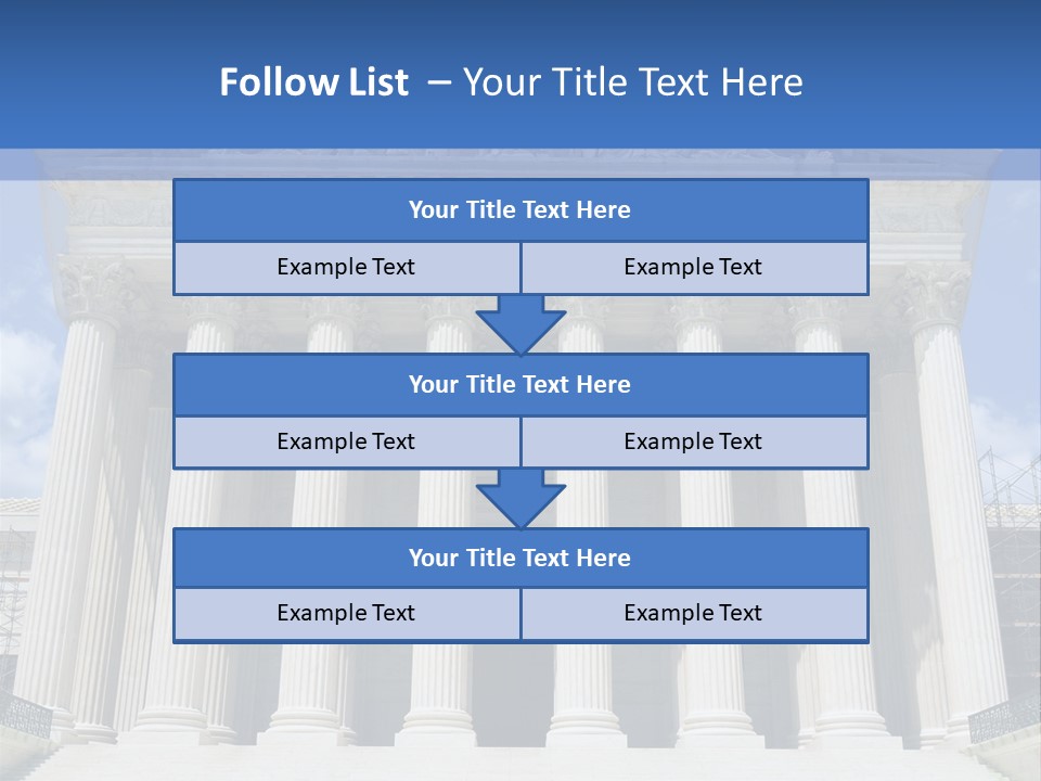 Usa Equality Facade PowerPoint Template