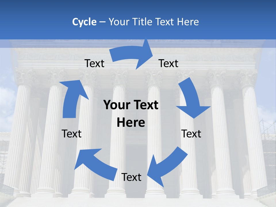 Usa Equality Facade PowerPoint Template