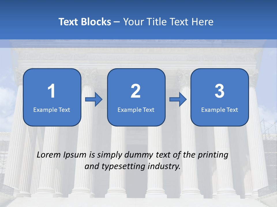 Usa Equality Facade PowerPoint Template