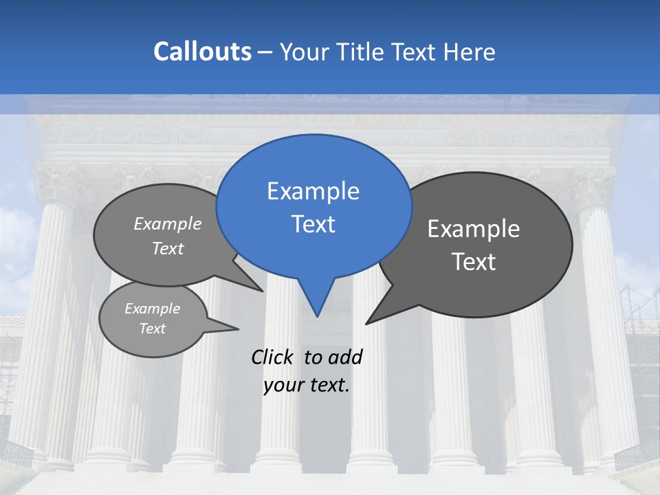 Usa Equality Facade PowerPoint Template