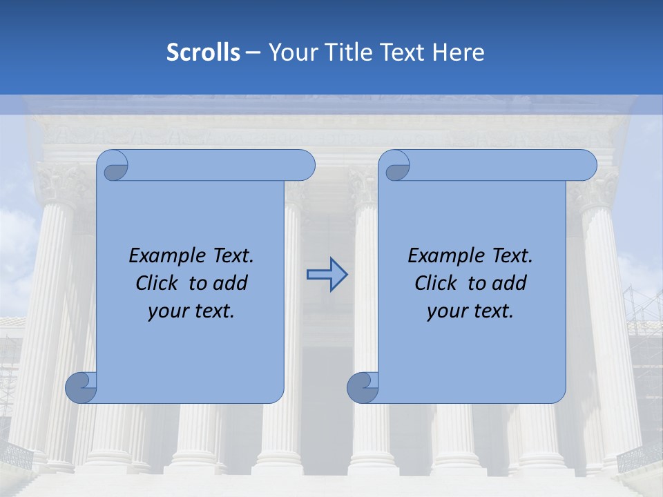 Usa Equality Facade PowerPoint Template