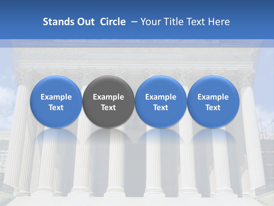 Usa Equality Facade PowerPoint Template