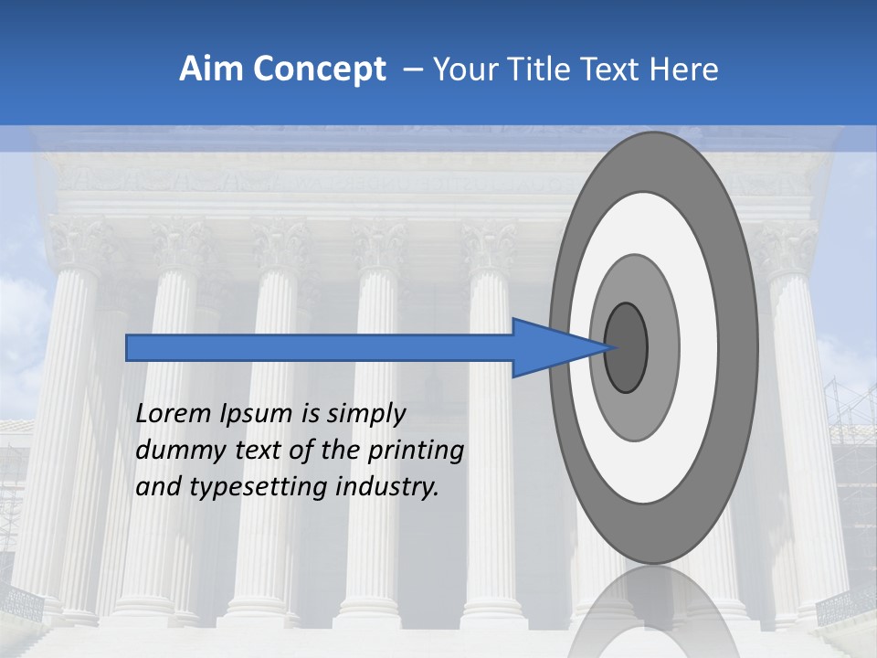 Usa Equality Facade PowerPoint Template