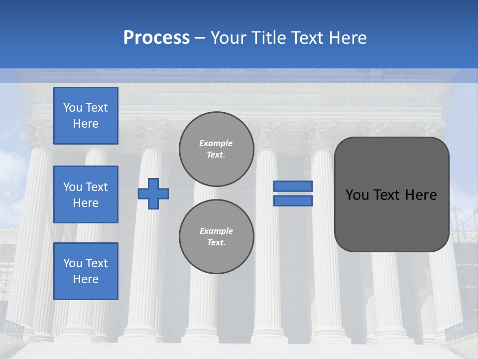 Usa Equality Facade PowerPoint Template