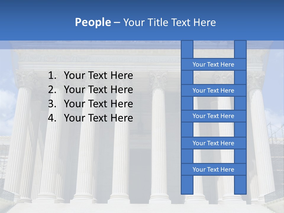 Usa Equality Facade PowerPoint Template