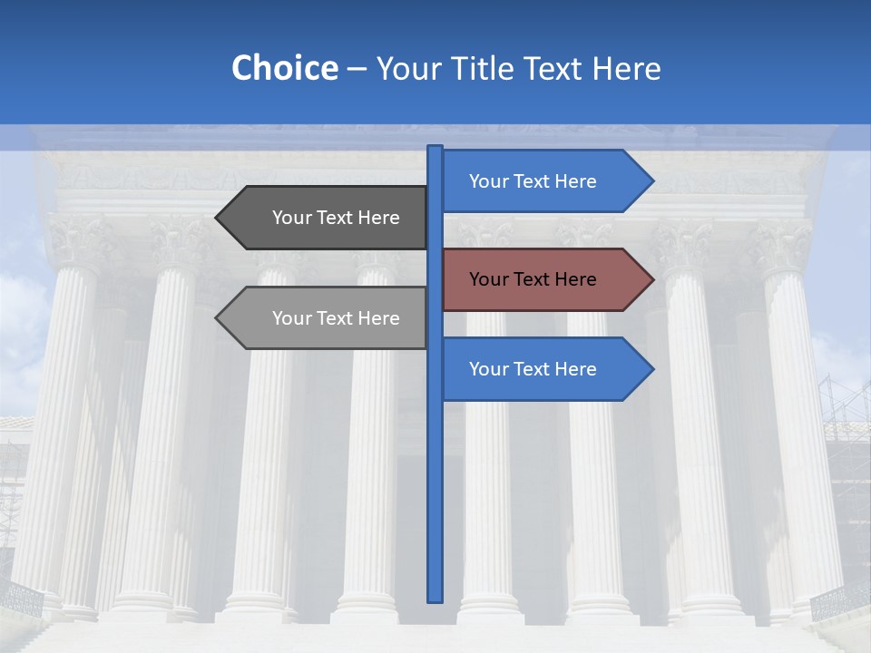 Usa Equality Facade PowerPoint Template