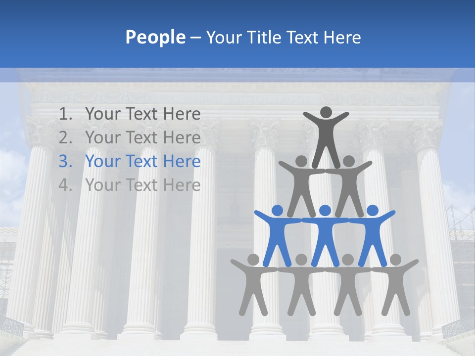 Usa Equality Facade PowerPoint Template