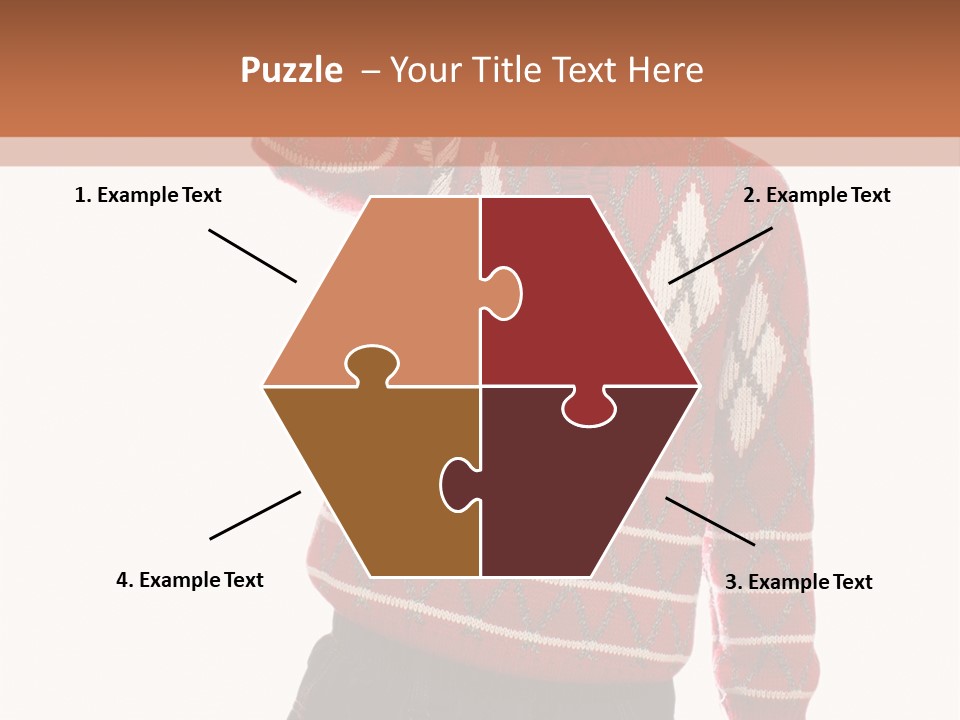 Puzzling Question Portrait Contemplation PowerPoint Template