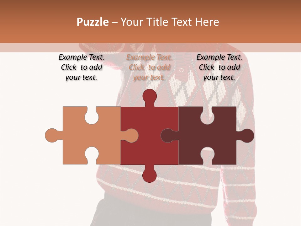 Puzzling Question Portrait Contemplation PowerPoint Template