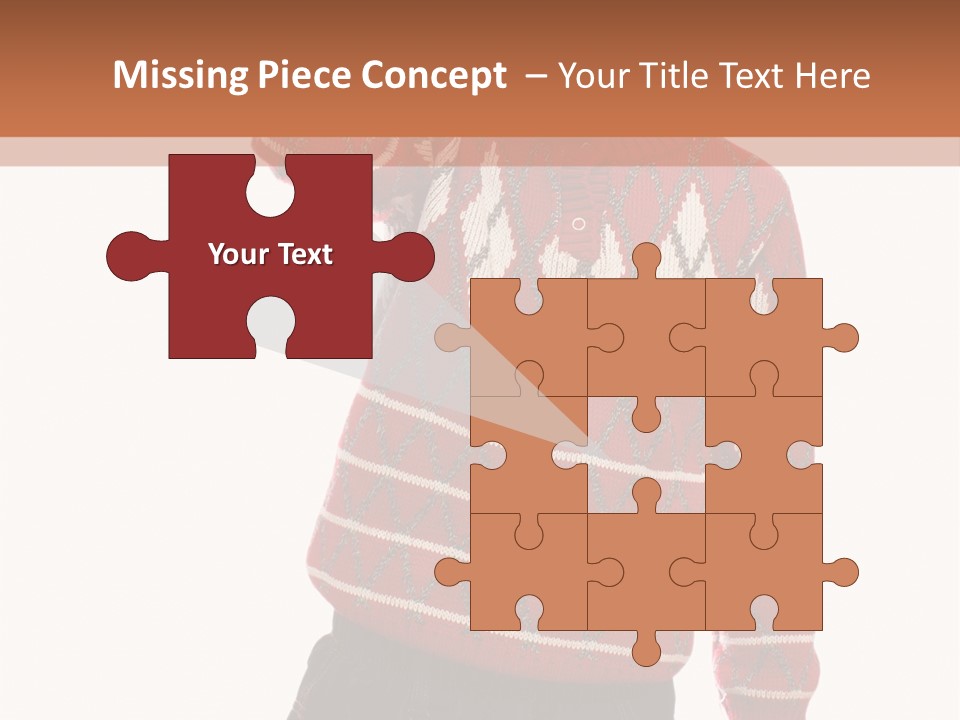 Puzzling Question Portrait Contemplation PowerPoint Template