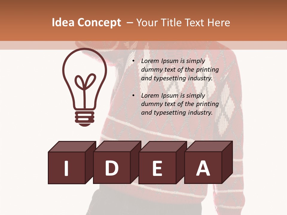 Puzzling Question Portrait Contemplation PowerPoint Template