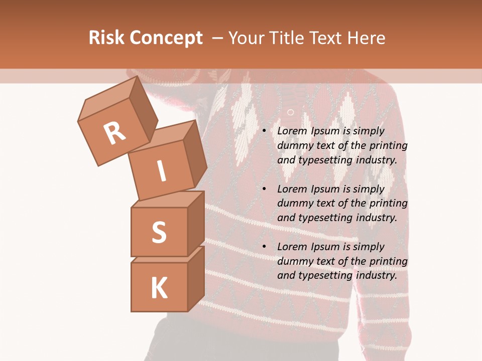 Puzzling Question Portrait Contemplation PowerPoint Template