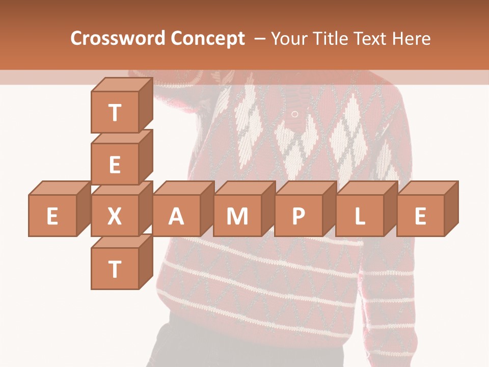 Puzzling Question Portrait Contemplation PowerPoint Template