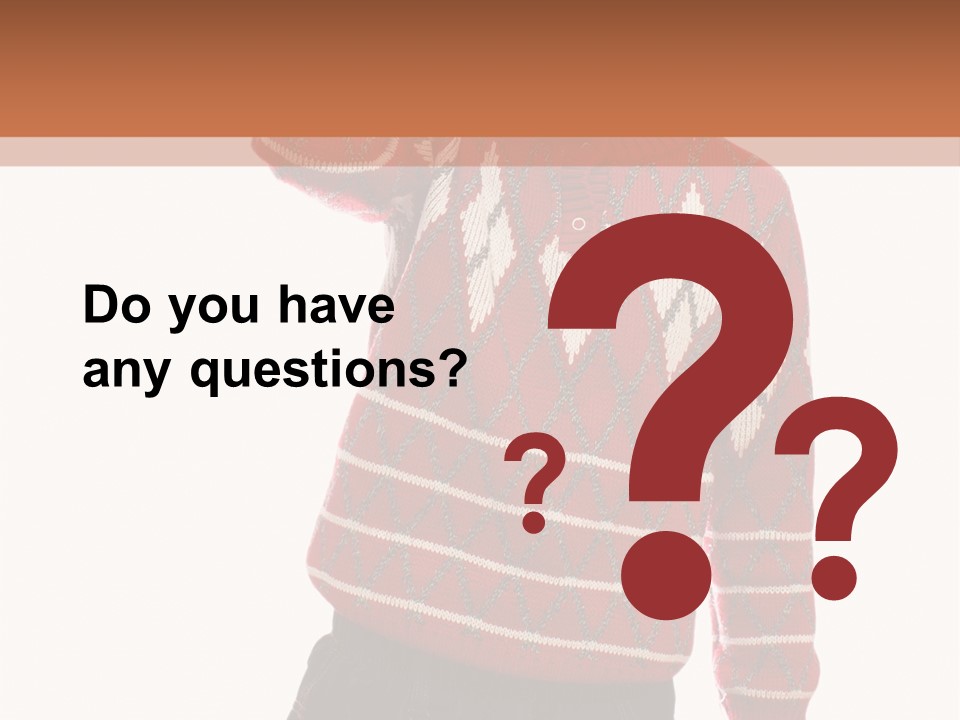 Puzzling Question Portrait Contemplation PowerPoint Template