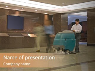 Lobby Forties Office PowerPoint Template