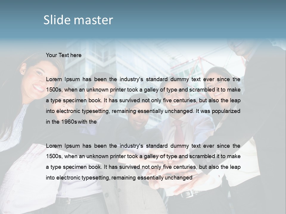 Cheerful Person Latin PowerPoint Template