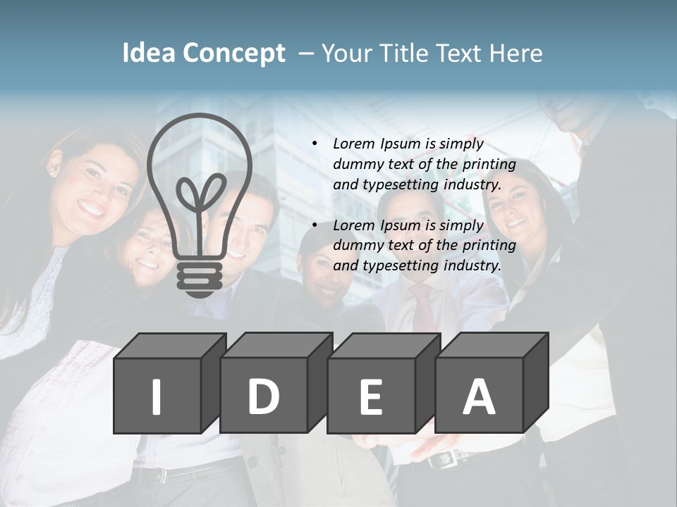 Cheerful Person Latin PowerPoint Template