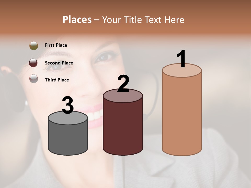 Representative Woman Service PowerPoint Template