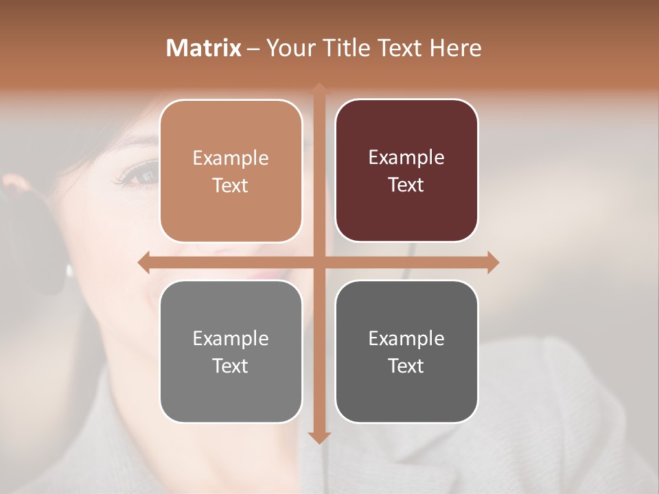 Representative Woman Service PowerPoint Template