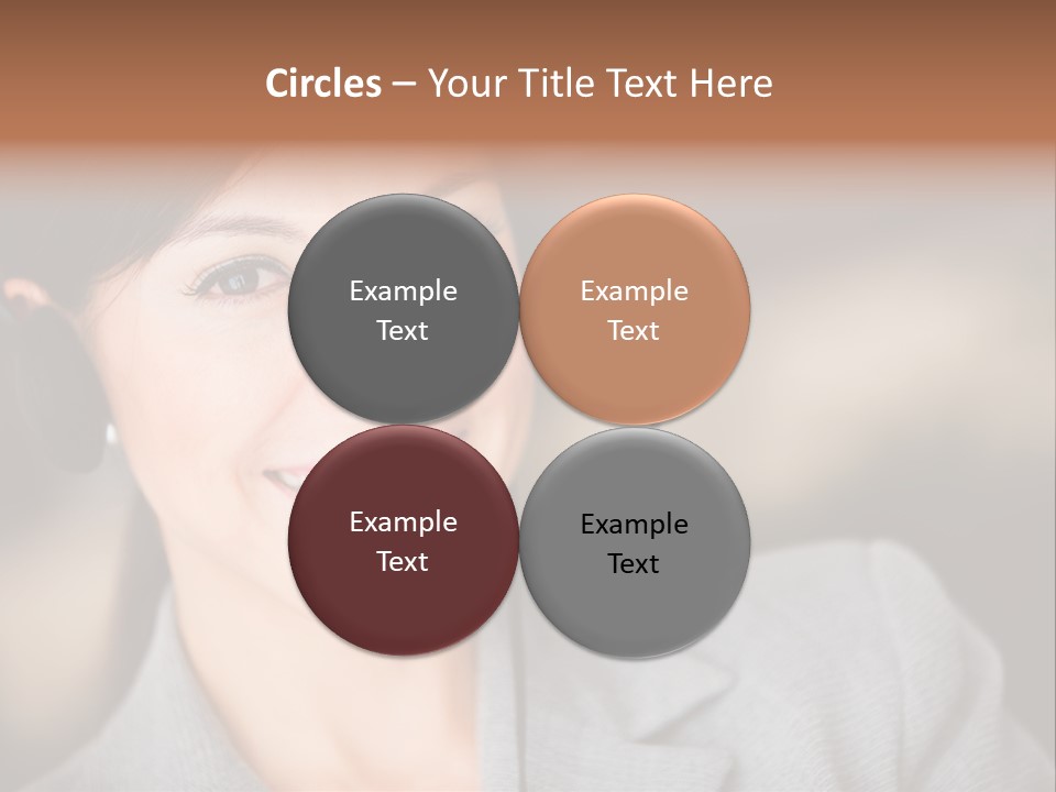 Representative Woman Service PowerPoint Template