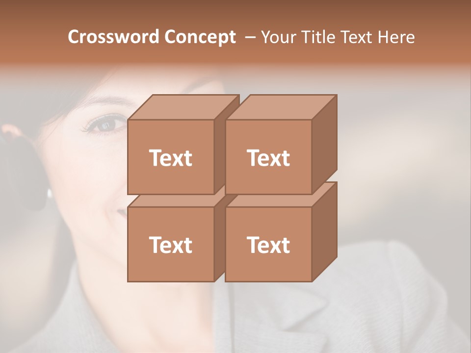 Representative Woman Service PowerPoint Template