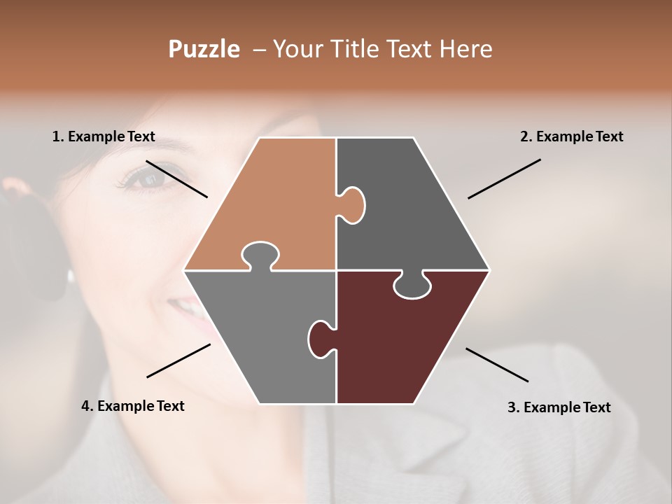 Representative Woman Service PowerPoint Template