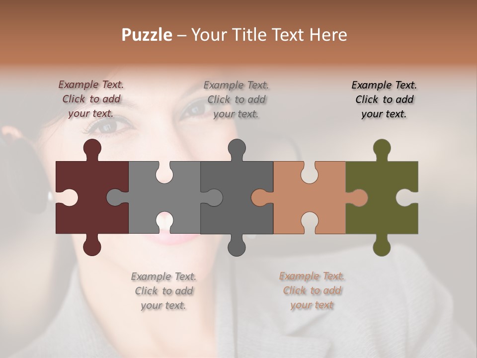 Representative Woman Service PowerPoint Template