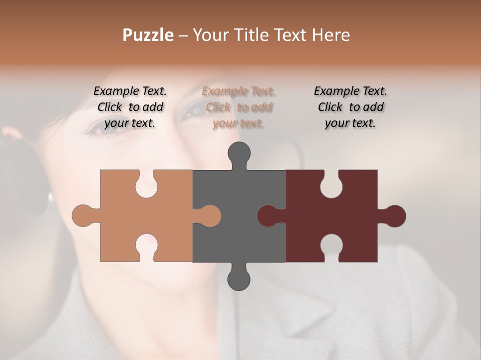 Representative Woman Service PowerPoint Template