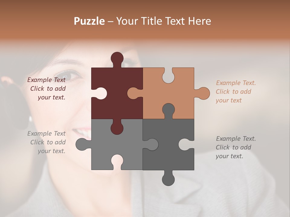 Representative Woman Service PowerPoint Template
