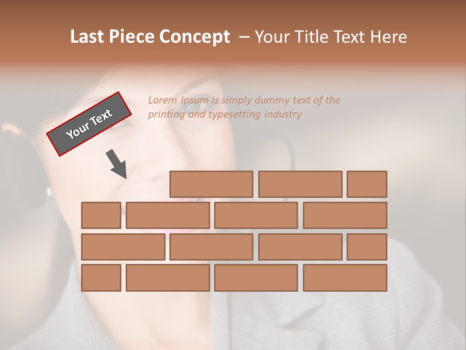 Representative Woman Service PowerPoint Template