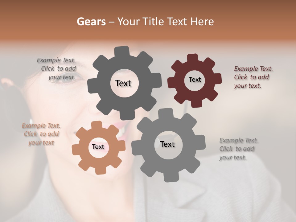 Representative Woman Service PowerPoint Template