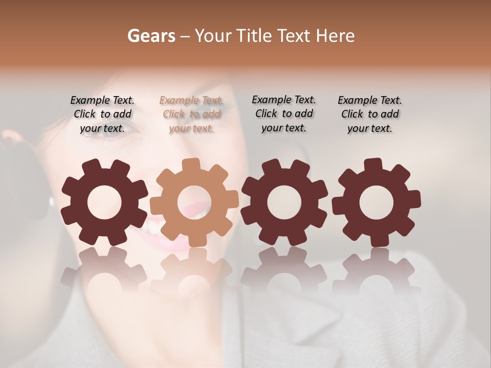 Representative Woman Service PowerPoint Template