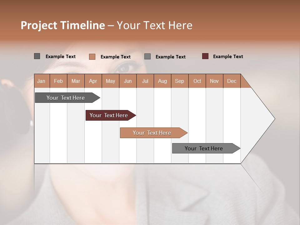 Representative Woman Service PowerPoint Template