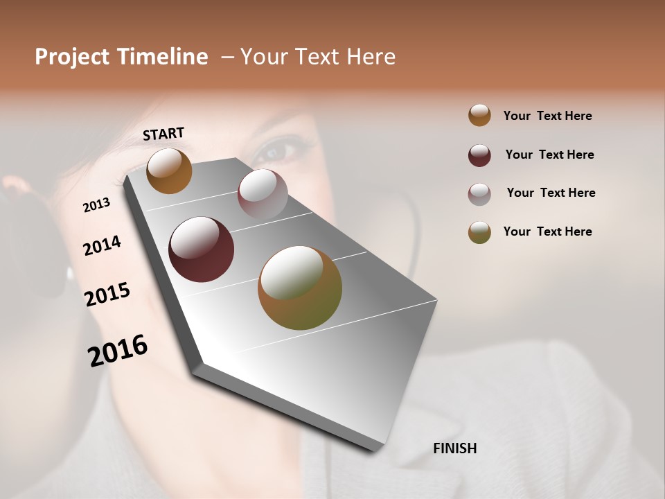 Representative Woman Service PowerPoint Template