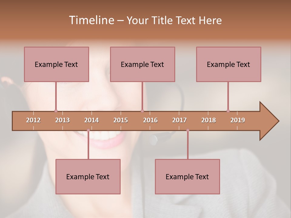 Representative Woman Service PowerPoint Template