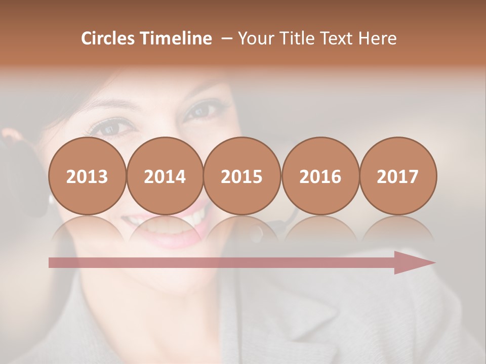Representative Woman Service PowerPoint Template