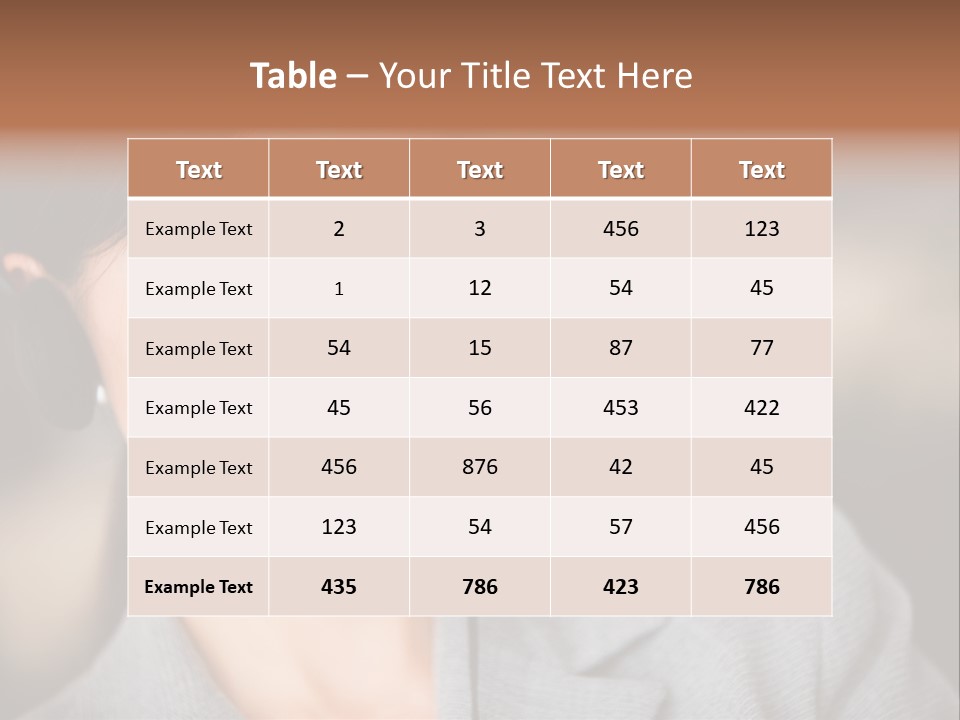 Representative Woman Service PowerPoint Template