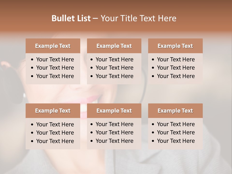 Representative Woman Service PowerPoint Template