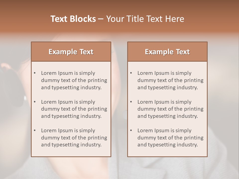 Representative Woman Service PowerPoint Template