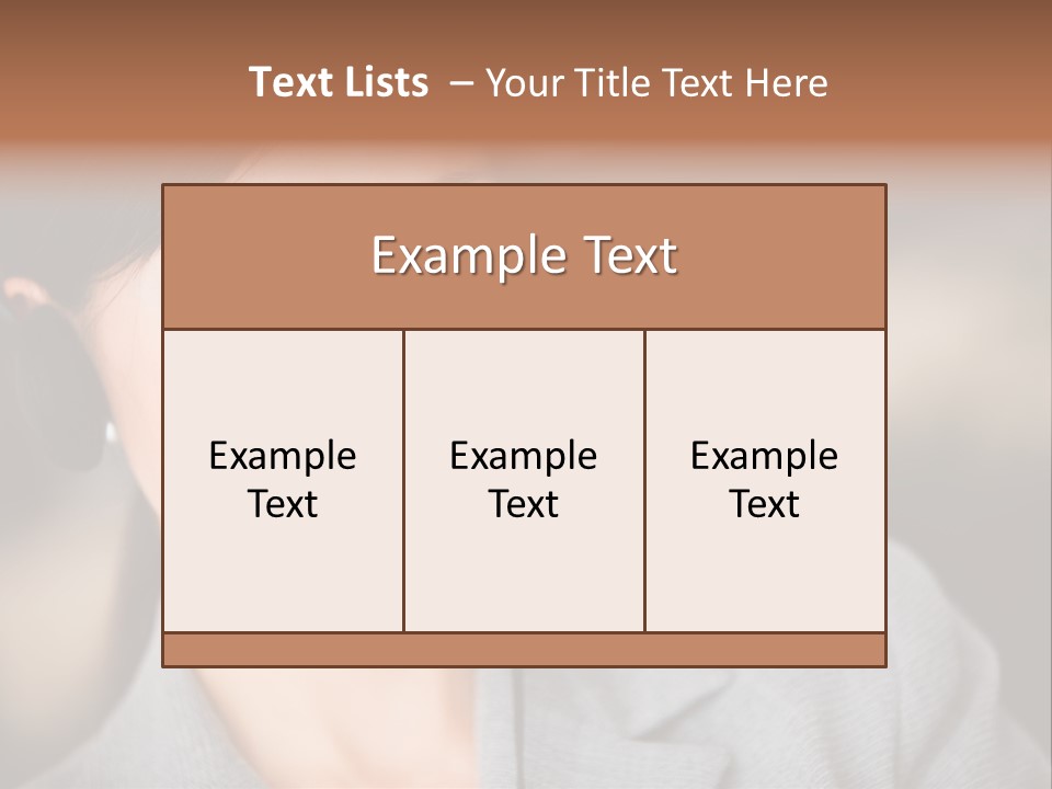 Representative Woman Service PowerPoint Template