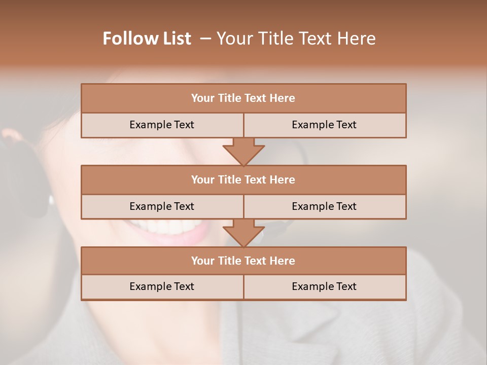 Representative Woman Service PowerPoint Template