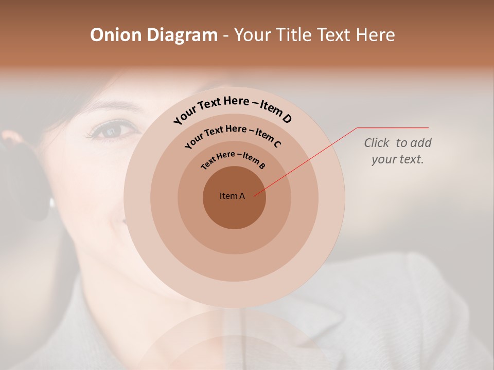 Representative Woman Service PowerPoint Template