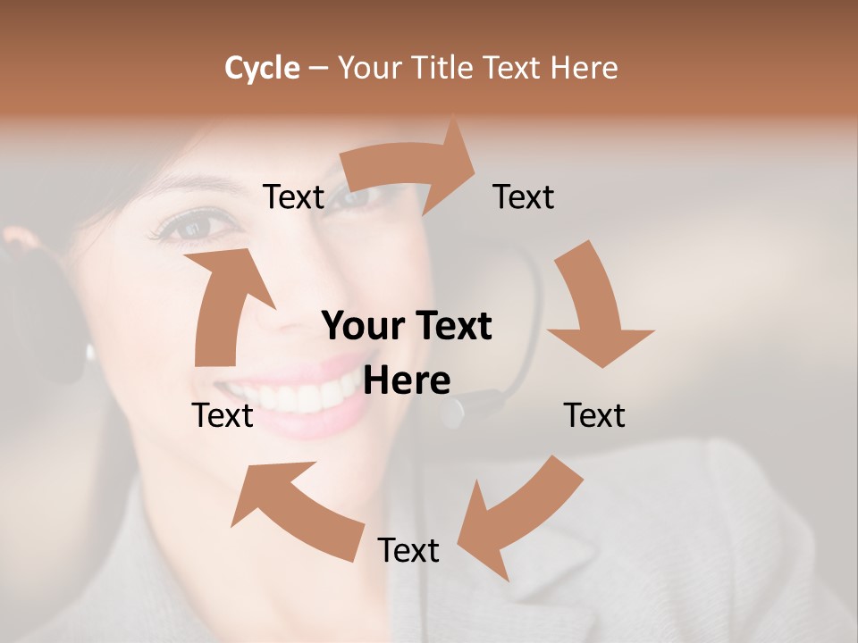 Representative Woman Service PowerPoint Template