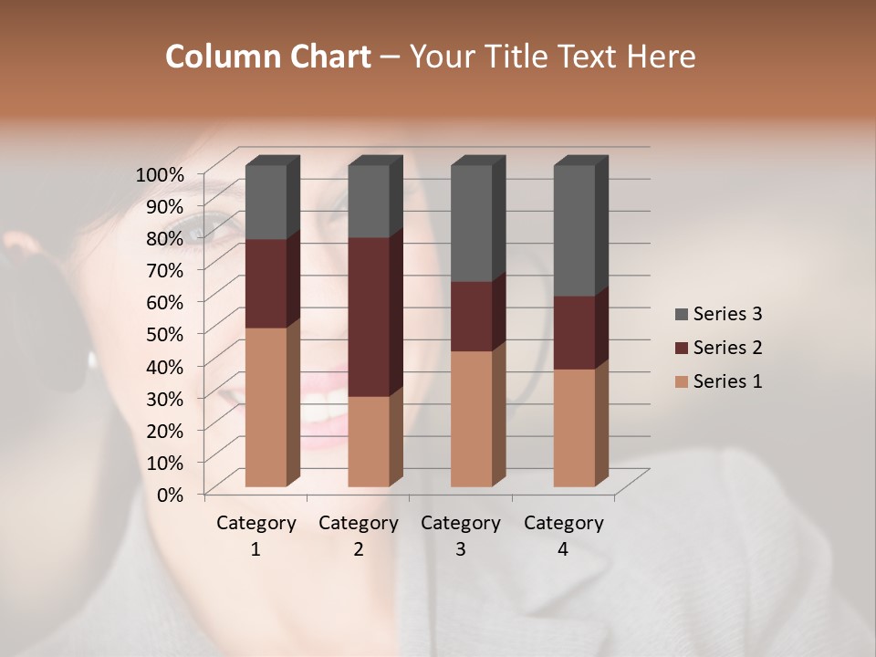 Representative Woman Service PowerPoint Template