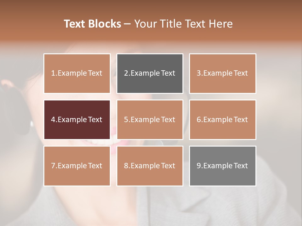 Representative Woman Service PowerPoint Template