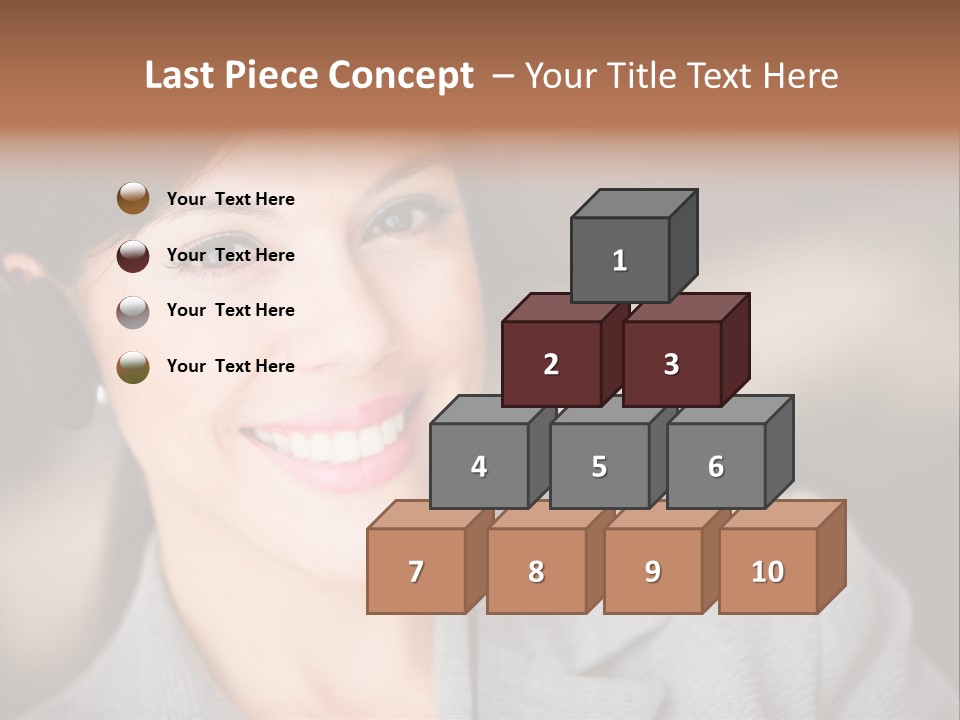 Representative Woman Service PowerPoint Template